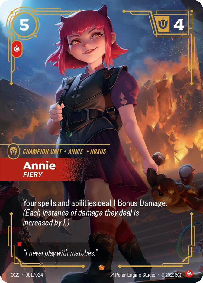 【Annie 】factoy-b revel Annie - Fiery | Origins: Proving Grounds | Star City Games