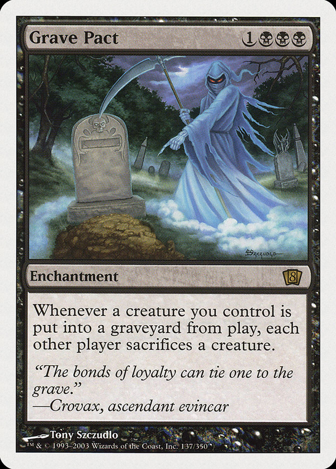 MtG　Grave Pact　英語　コンフェッティFoil MtG Grave Pact 英語 コンフェッティFoil - メルカリ