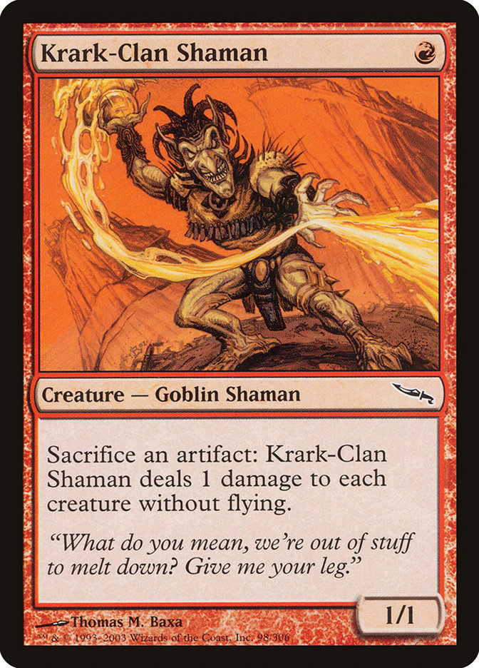 クラーク族のシャーマン/Krark-Clan Shaman 英語foil 1枚 Krark-Clan Shaman | Mirrodin | Star City Games