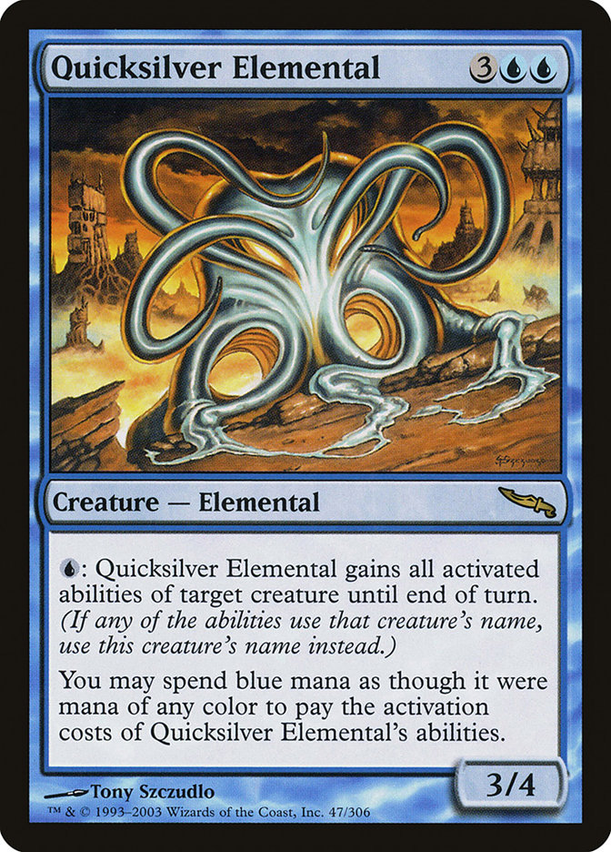 MTG 水銀の精霊 Quicksilver Elemental 英語 4枚 Quicksilver Elemental | Mirrodin | Star City Games