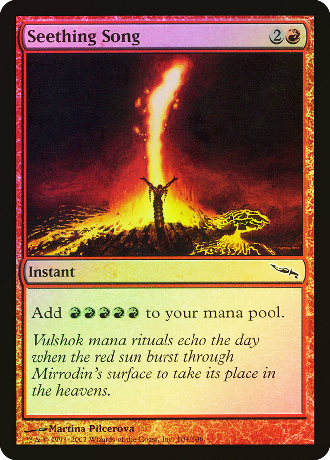 MTG 煮えたぎる歌　日本語　foil 9版　9ED Seething Song Seething Song | 9th Edition - Russian | Star City Games