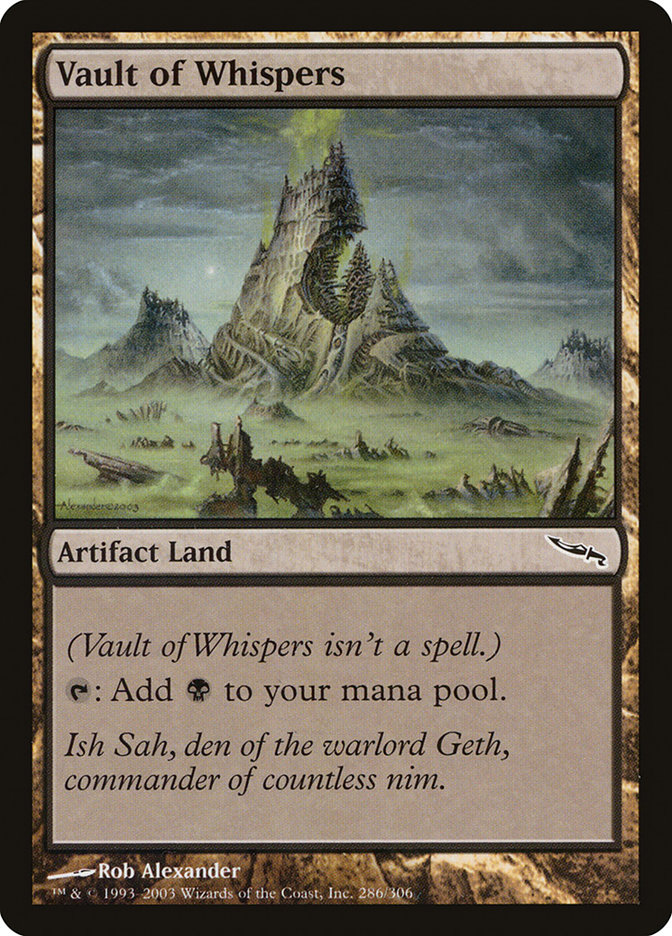 MTG 囁きの大霊堂 vault of wispers MRD foil 日日 Foil】《囁きの大霊堂/Vault of Whispers》[MRD] 土地C | 日本