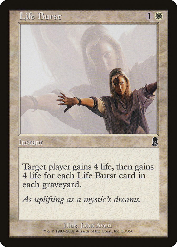mtg life cards Burst | Odyssey Lessons from Life 155 NM
