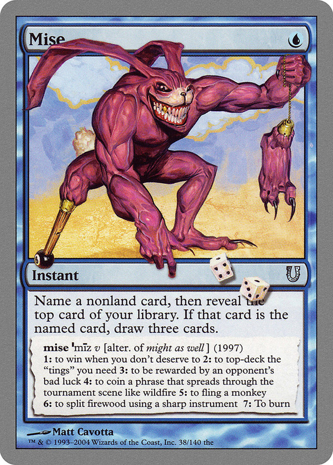 un card mtg Magic: The Gathering Unsanctioned | Game for 2 Players Mise | Unhinged | Star