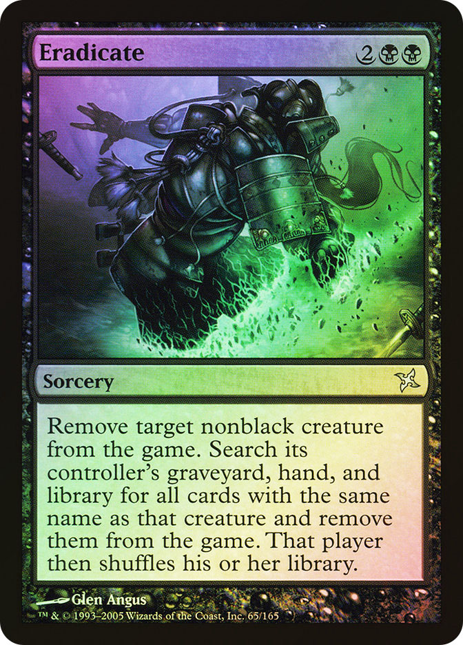 remove all cards with the same name mtg Haunting Echoes [Odyssey] | Single Remove all (nonlegendary) creatures from