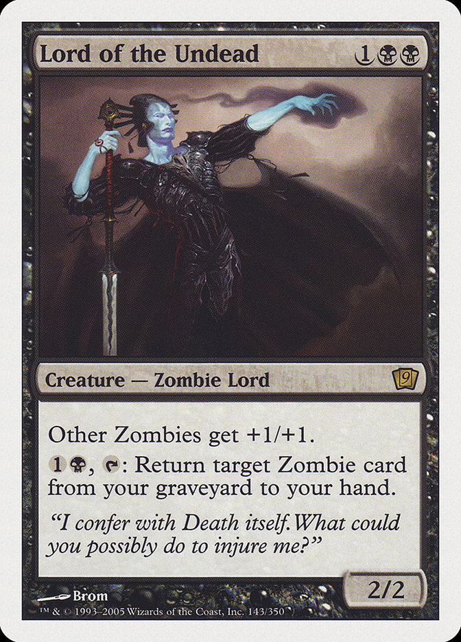 foil　8ED・アンデッドの王/Lord of the Undead　2枚 088)□ボーダーレス□《アンデッドの王/Lord of the Undead