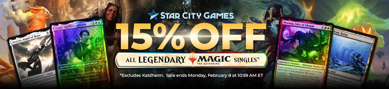 Save 15% On All Legendary MTG Singles