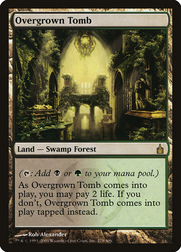 foil 初版「RAV」草むした墓/Overgrown Tomb 英語1枚
