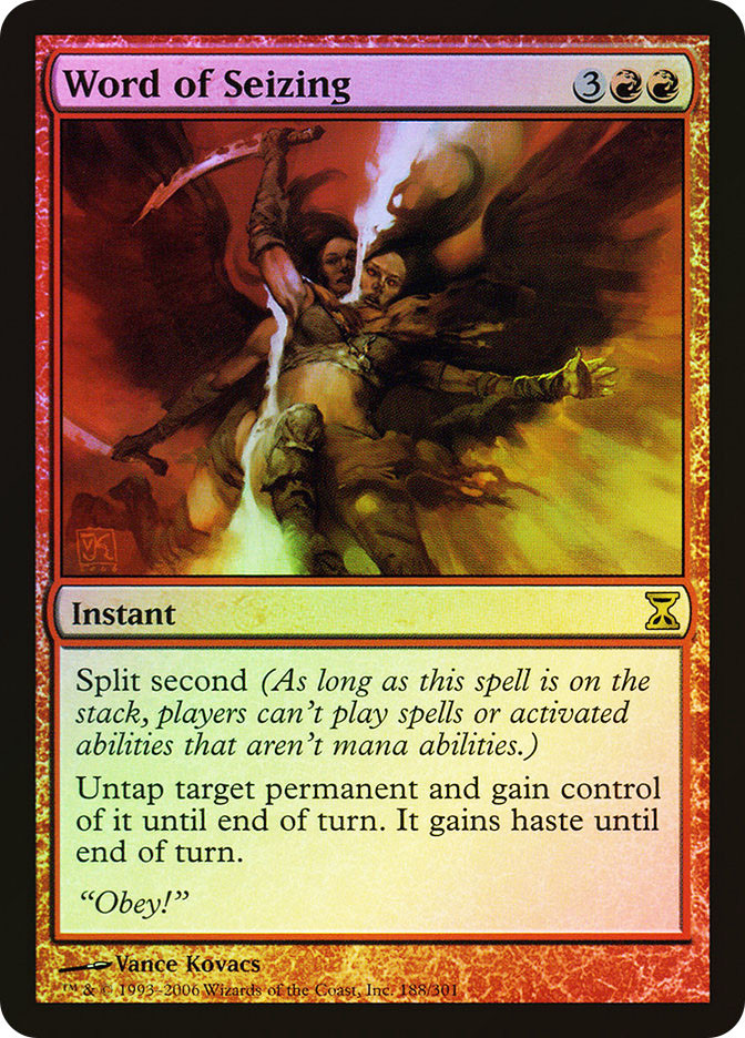 MTG FOIL Word of Seizing - Time Spiral #188 | eBay