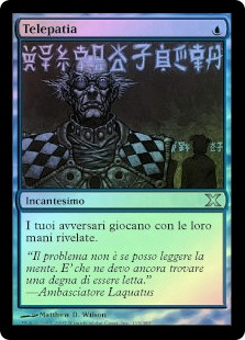 cards like telepathy mtg Magic The Gathering - If a player does Telepathy | 10th Edition -