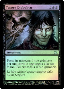 Magic: The Gathering - Diabolic Tutor (Tutore Diabolico) - 10th Edition - Carta Singola MTG, Rarità Non Comune