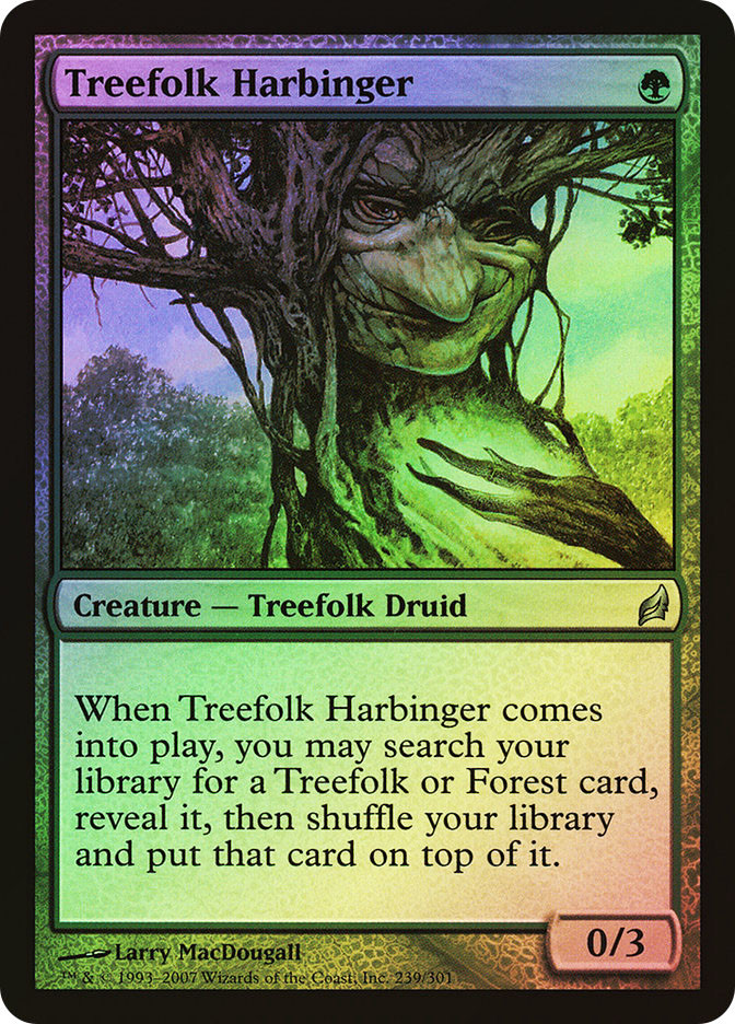 MTG FOIL Treefolk Harbinger - Lorwyn #239 | eBay