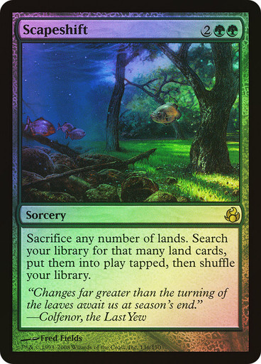 [FOIL] 風景の変容/Scapeshift 日本語版 MOR MTG EX+]風景の変容/Scapeshift《英語》【MOR】