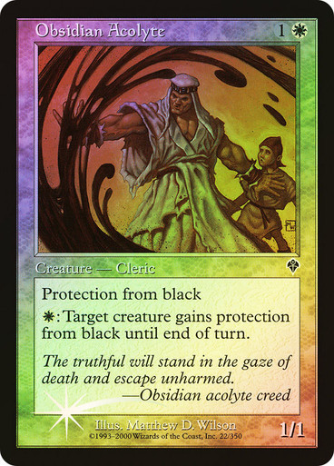 MTG 黒曜石の見習い僧 / Obsidian Acolyte 英　FOIL ObsidianAcolyte__95912.