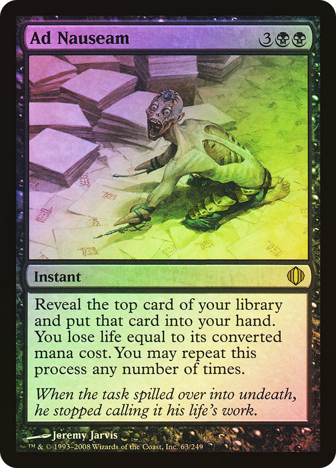 MTG FOIL Ad Nauseam - Shards of Alara #63 | eBay