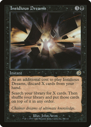 TOR 腹黒い夢/Insidious Dreams Foil 状態難 MTG InsidiousDreams__89348.