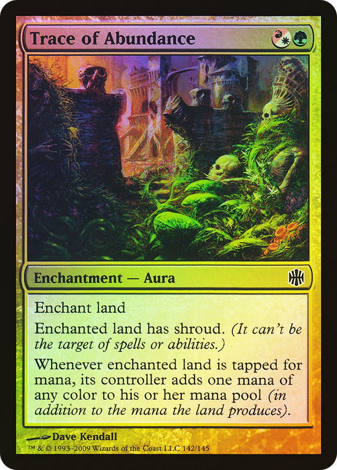 mtg cards like abundance MTG FOIL Trace of Abundance - Alara Reborn #142