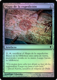 探検の地図 ZEN MTG　FOIL　日本語　サインド 探検の地図 ZEN MTG FOIL 日本語 サインド