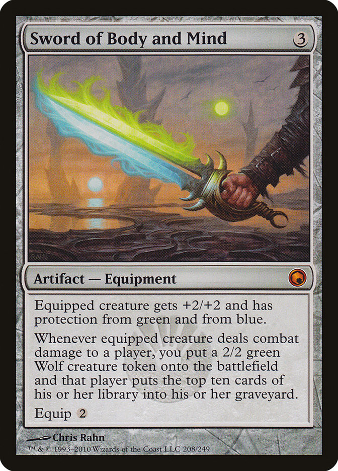 MTG Sword of Body and Mind - Scars of Mirrodin #208 | eBay