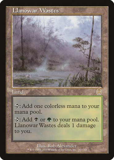 MTG【Foil/英】ラノワールの荒原/Llanowar Wastes[APC] LlanowarWastes__76501.
