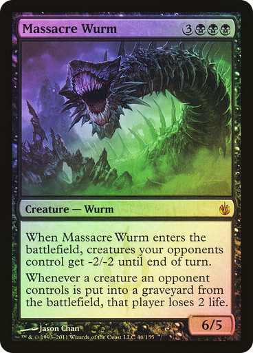 虐殺のワーム mtg foil MBS ミラディン包囲戦 Massacre Wurm | Mirrodin Besieged | Star City Games