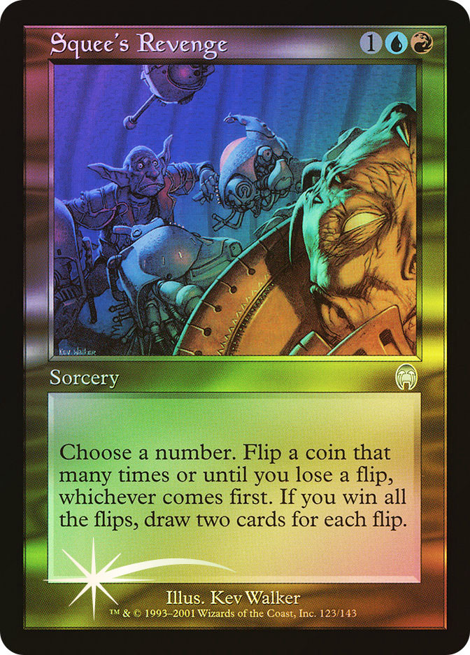 revenge mtg card of Ravens [104] [Throne of Eldraine] [Foil]  Face to Face Games All cards will be carefully packed for safe transit Squee's Revenge (foil)