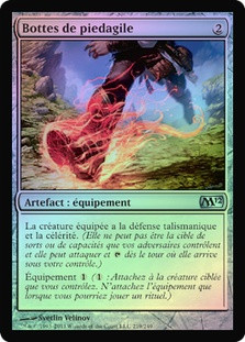 MTG SWIFTFOOT BOOTS 58 FOIL EXC - STIVALI PIEDELESTO - BRR JP - MAGIC