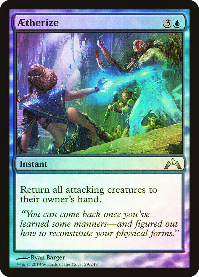 MTG 霊気化/Aetherize foil PSA10 MTG FOIL Aetherize Surge Foil - Warhammer 40,000 Commander
