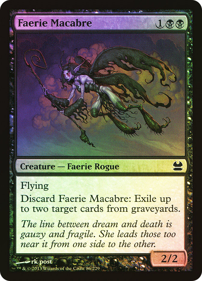 MTG FOIL Faerie Macabre - Modern Masters #086 | eBay