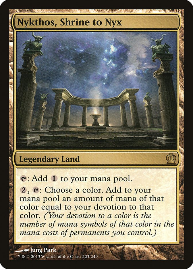 MTG Nykthos, Shrine to Nyx - Theros #223 | eBay