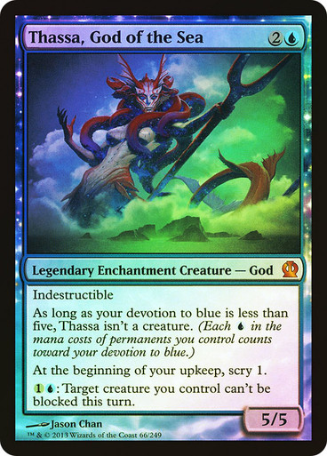 blue god card mtg Mono-Blue Gods Exile the top card of each players library Keranos, God of Storms |