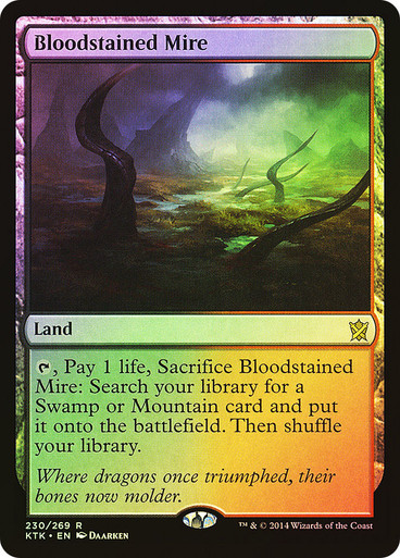 MTG 血染めのぬかるみ/Bloodstained Mire EXP Foil EX+](FOIL)血染めのぬかるみ/Bloodstained Mire《英語》【EXP】