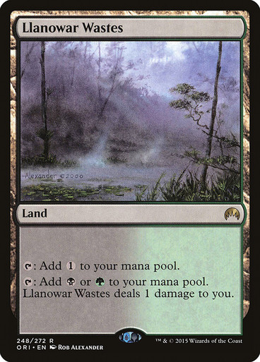 新品 ラノワールの荒原 LlanowarWastes foil 英語版 APC LlanowarWastes__33019.