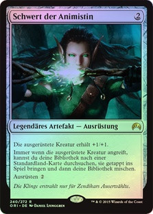 売り出し廉価 MTG 精霊信者の剣 Foil ロシア語 【公式通販】