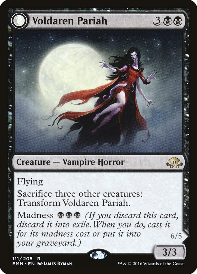 MTG Voldaren Pariah // Abolisher of Bloodlines - Eldritch Moon