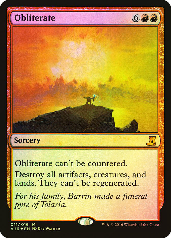 MTG FOIL Obliterate - From the Vault: Lore #011 | eBay