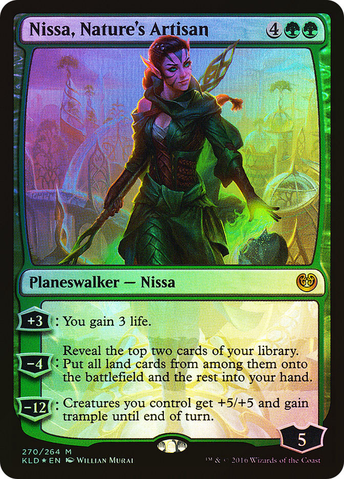 MTG FOIL Nissa, Nature's Artisan - Kaladesh #270 | eBay