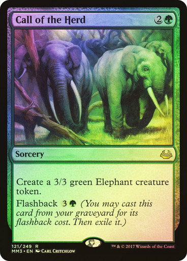 たむ!!!!!!MTG foil  Call of the herd call-of-the-herd-grand-prix-