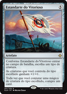 mtg cards like vanquisher's banner [The Lost Caverns of Ixalan Commander]  TokenMTG Creatures you control of the chosen type get +1/+1 Vanquisher's Banner | Ixalan -