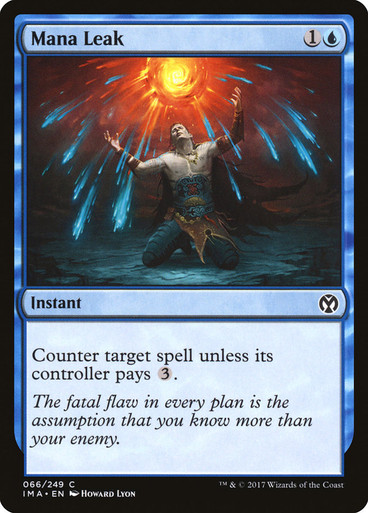 エラーカード FOIL マナ漏出 Mana Leak NM 英語 DCIマーク ManaLeak__65872.1648693764.386