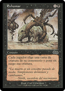mtg cards like exhume Exhume | Urza's Saga - Spanish