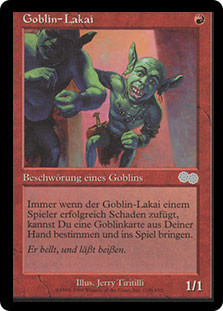 ゴブリンの従僕 / Goblin Lackey 3枚セット Goblin Lackey | Urza's Saga - German | Star City Games