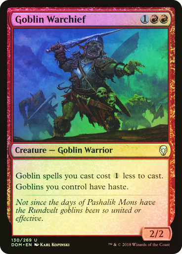 ゴブリンの戦長 Goblin Warchief 日本語foil ゴブリンの戦長 Goblin Warchief 日本語foil