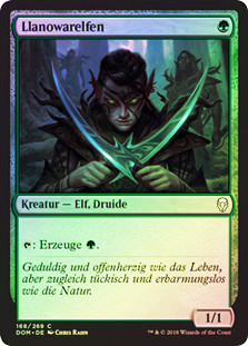 ラノワールのエルフ/Llanowar Elves【Foil】英英英英 Llanowar Elves | Dominaria - German | Star City Games