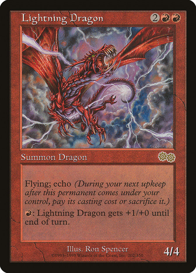 マジック：ザ・ギャザリング Lightning Dragon foil MTG Lightning Dragon - Urza's Saga #202 | eBay