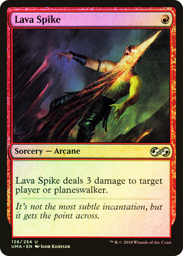 MTGプロモ【未使用】溶岩の撃ち込み　Lava Spike Foil 4枚セット LavaSpike__17788.1651589408.