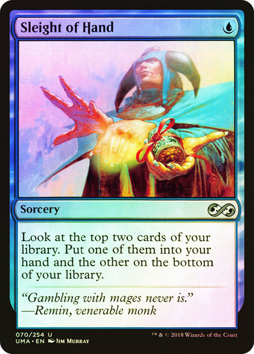 MTG【手練/Sleight of Hand】日本語英語 foil 9ED MTG【手練/Sleight