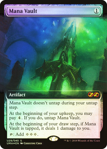 魔力の櫃 / Mana Vault 2X2 日版 foil 1枚 MtG Mana Vault (Extended Art) | Ultimate Masters - Variants