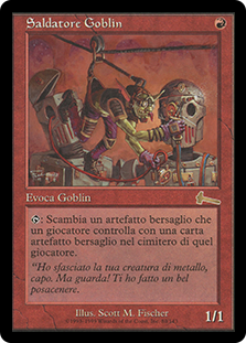 ゴブリンの溶接工 英4枚セット レガシー Goblin Welder Goblin Welder | Urza's Legacy - Italian | Star City Games