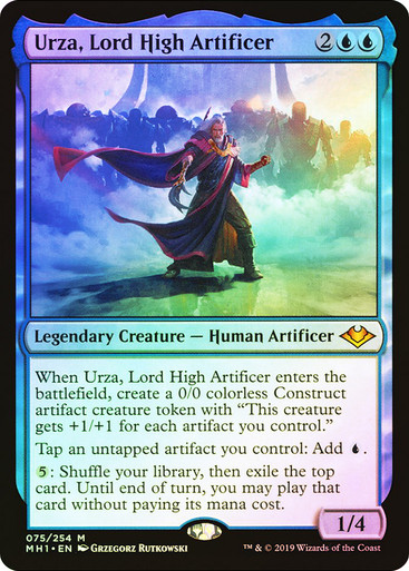 mtg urza commander deck Custom Commander Deck Urza, Lord High Artificer 100 Magic Cards EDH MTG  Blue Artifacts main image 0